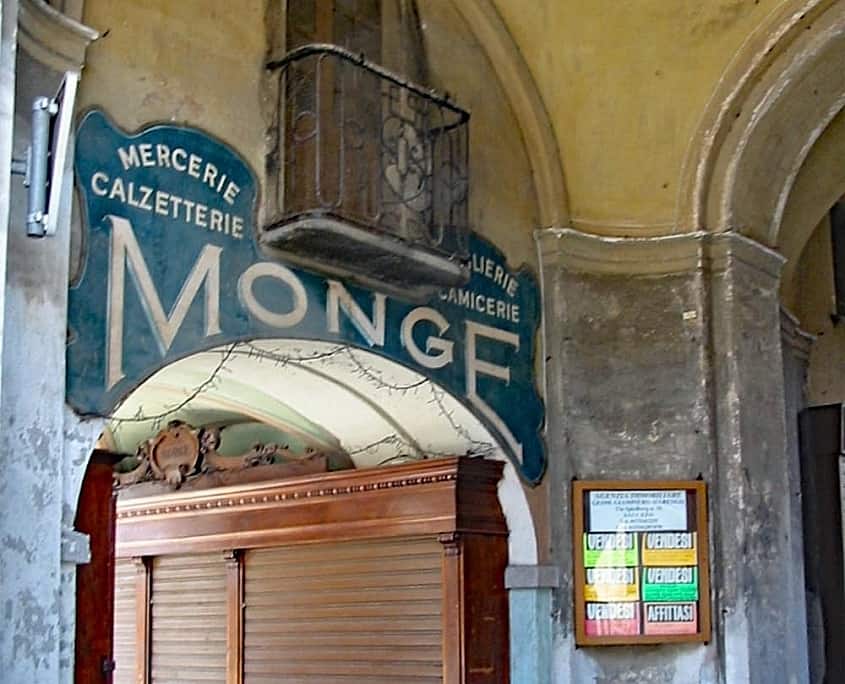 Arcades in Saluzzo, Piedmont.