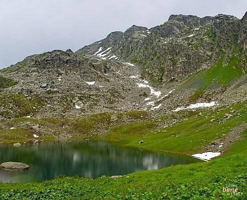 Piedmont Valle Po • m24o Galcial lake at the Monviso in Piedmont Italy