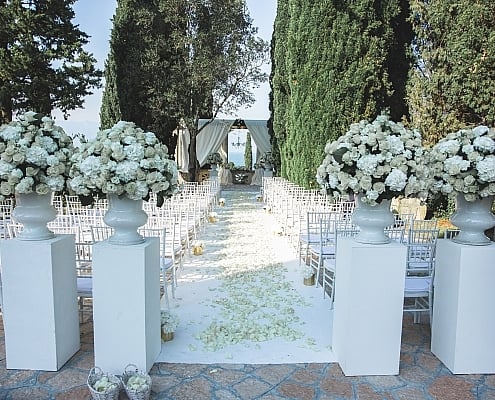 Hochzeit in Italien mit Open-Air-Zeremonie • ©Paolo Zen Photographer Hochzeitszeremonie am Seeufer in Italien