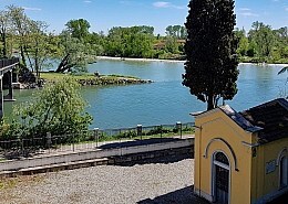 River Adda at Cassano in Lombardy