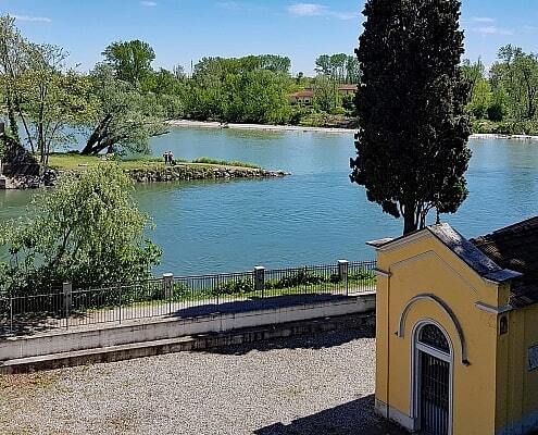 River Adda at Cassano in Lombardy