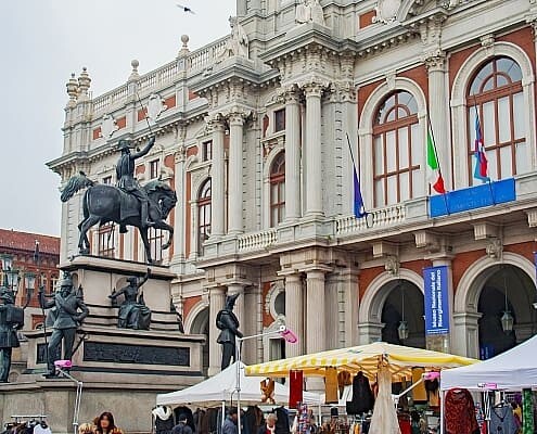 Piazza Carlo Alberto, National Museum del Risorgimento at Palazzo Carignano