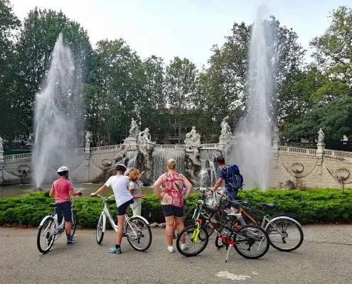 Turin bike tour family
