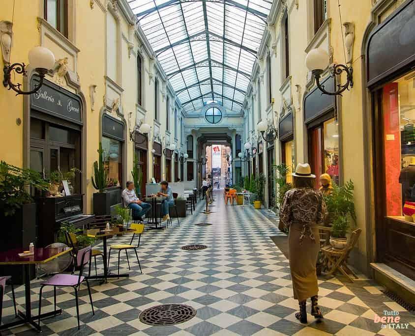 Alessandria La Galleria Guerci • m24o Galleria Guerci with famous restaurant and pasticceria in Alessandria, Piedmont, Italy