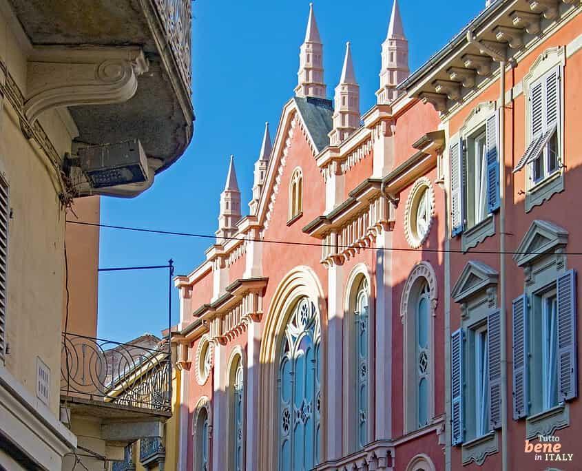 Synagogue in Alessandria in the historic city center, in the former Jewish ghetto • m24o Synagogue in Alessandria in the historic city center, in the former Jewish ghetto, Piedmont in Italy