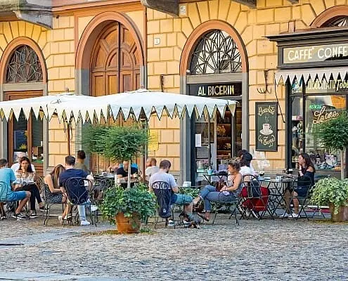 Traditionelles Café Bicerin in Turin