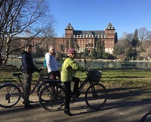 Turin geführte Radtour durch den Parco del Valentino