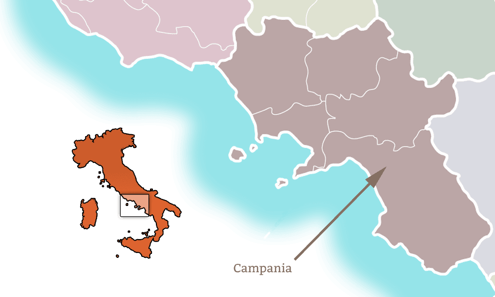Map of Campania