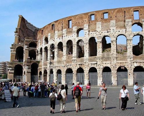 Colosseum in the ancient Rome, skip-the-line tickets for the shore excursion