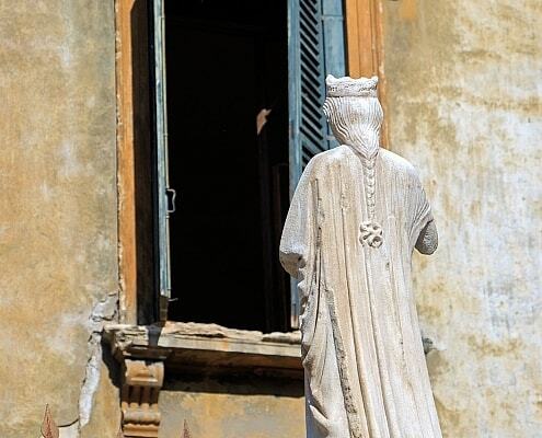 Skulptur in der Innenstadt von Verona, Venetien