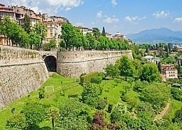 Venetian city walls in Bergamo