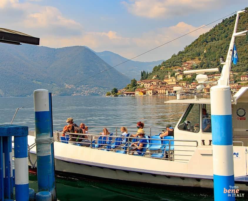 Bootsfahrt auf dem Iseo See nach Monte Isola