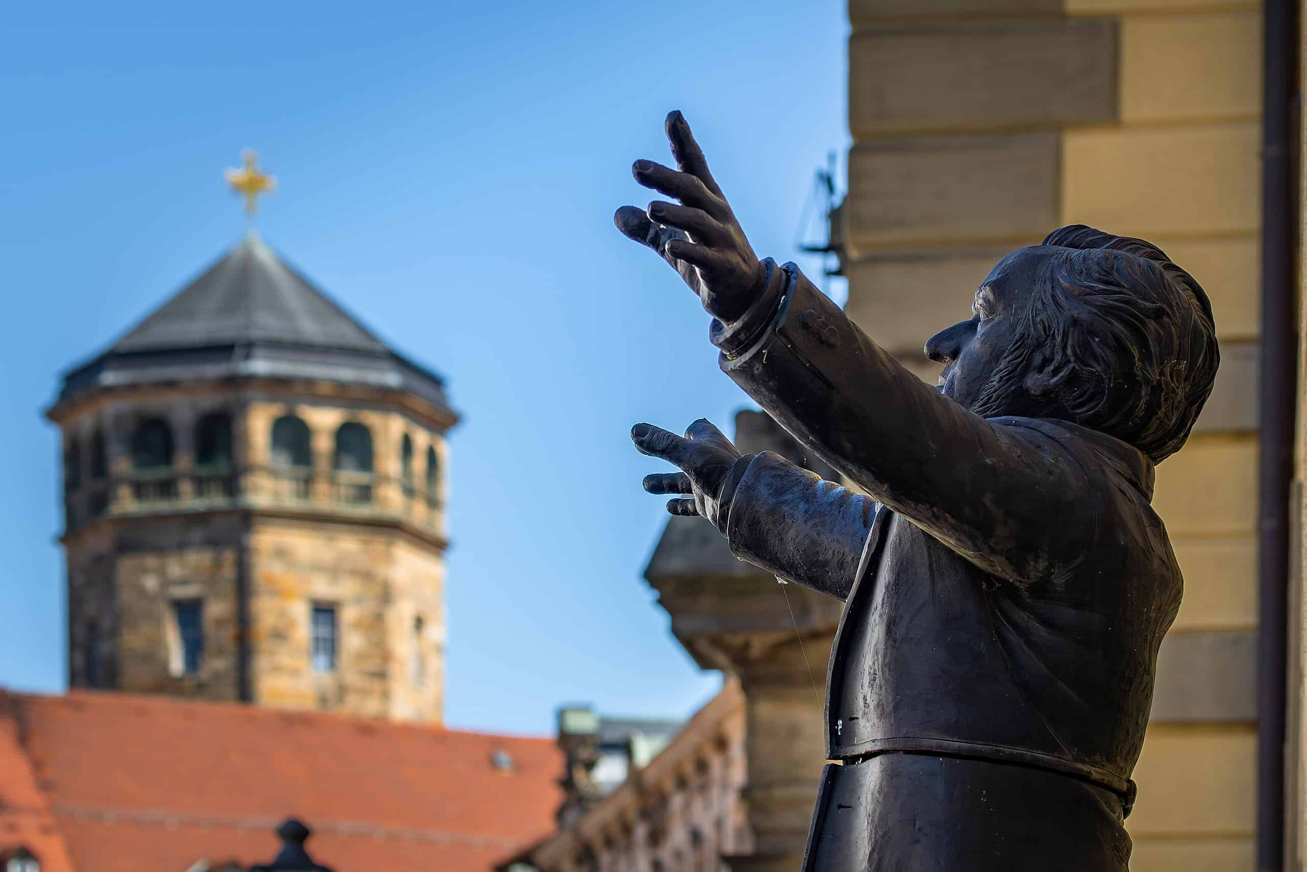 Richard Wagner dirigiert die Bayreuther Festspiele