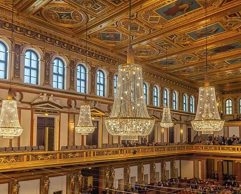 Great Golden Hall in Musikverein, Vienna, Austria