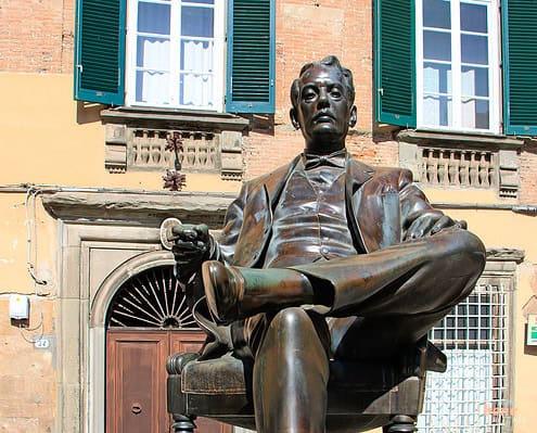 Giacomo Puccini Monument in Lucca