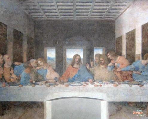 Leonardo da Vinci Das Letzte Abendmahl Mailand Santa Maria delle Grazie • m24o Das Letzte Abendmahl von Leonardo da Vinci im Refektorium der Kirche Santa Maria delle Grazie in Mailand.