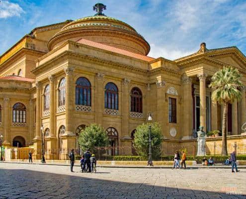 Teatro Massimo of Palermo Sicily • m24o The Teatro Massimo in Palermo is the largest opera house in Italy and one of the largest in Europe