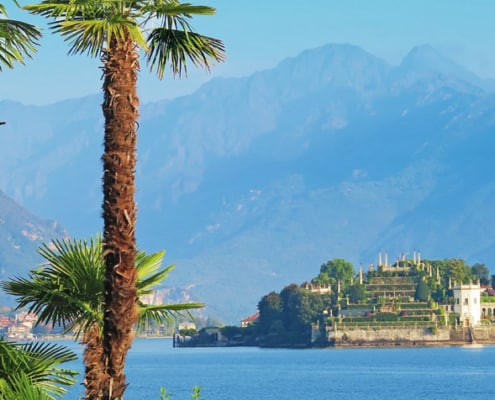Lake Maggiore in Northern Italy with the Isola Bella